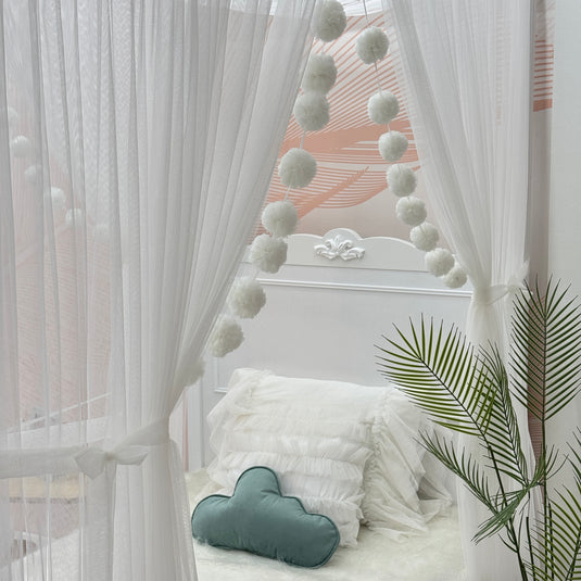 White Poster Bed Canopy