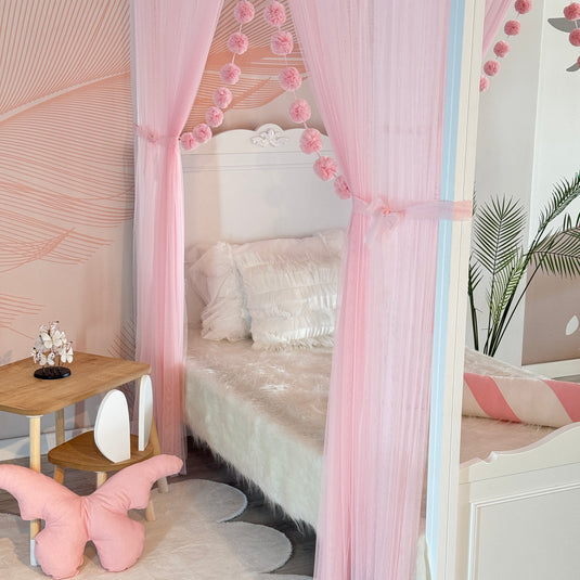 Pink Poster Bed Canopy