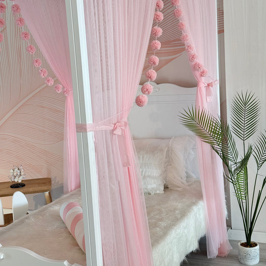 Pink Poster Bed Canopy