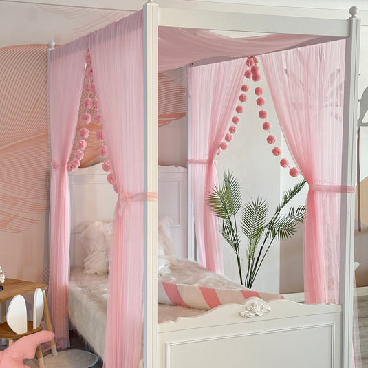 Pink Poster Bed Canopy
