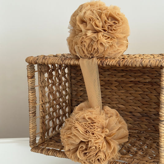 Twin Pompom  - Mustard