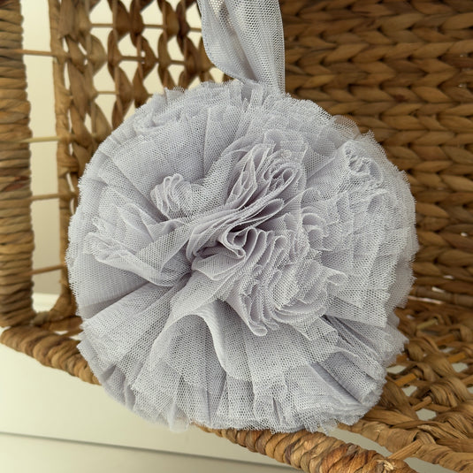 Twin Pompom  - Grey