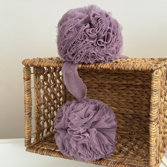 Twin Pompom  - Shadow Blue