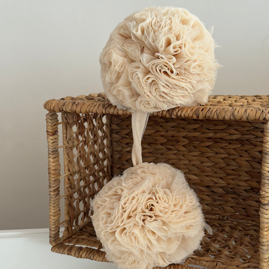 Twin Pompom  - Honey Foam