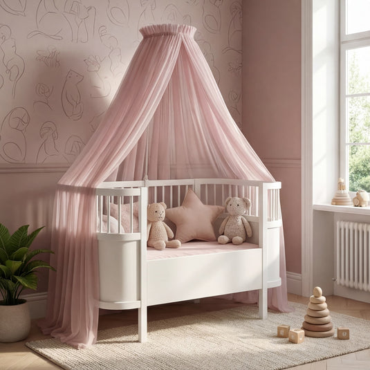 Wiegenhimmel in Rouge-Rosa
