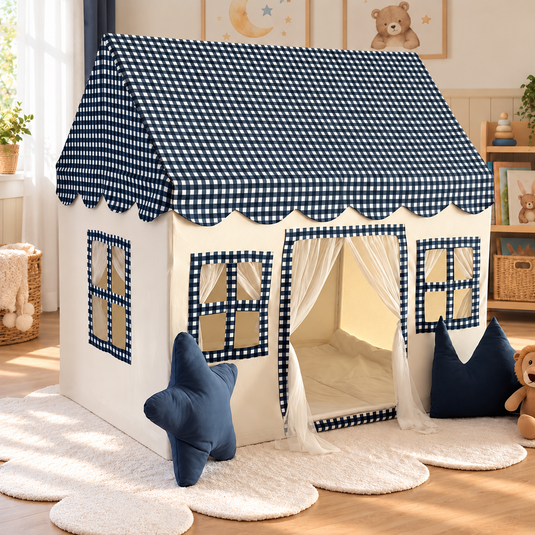 Candy Playhouse - Navy Gingham